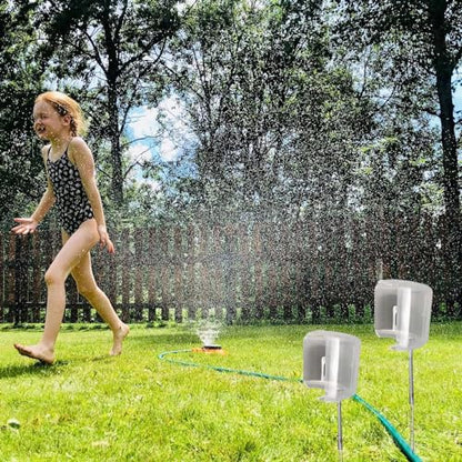 2pc Adjustable Sprinkler Shield, Splash Guard for Lawns, Underground Sprinkler Protector (Size A)