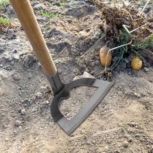 BESPORTBLE Hollow Hoe Garden Tool 8.38 X 6.69 X 4.80 in Hand Hoe for Weeding Soil Loosening Ditching Sowing Tillage Backyard Gardening Agriculture - size: 21.30X14.00X12.20CM