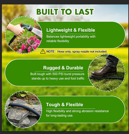 Short Garden Hose 2pcs, 5/8" x 4.2ft with Male to Female Fittings - size: 4.2ft Male Female - 2 packs