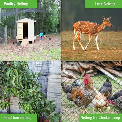 Bird Netting 10x30 Ft, 1/2 in Mesh Heavy Duty Garden Netting - size: 10x30FT