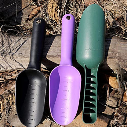 Plastic Garden Shovel Plant Hand Trowels 3 Pack Soil Planting Digging Transplanting Multi-Function Beach Sand Pet's Food Scoop Garden Tools - size: Small