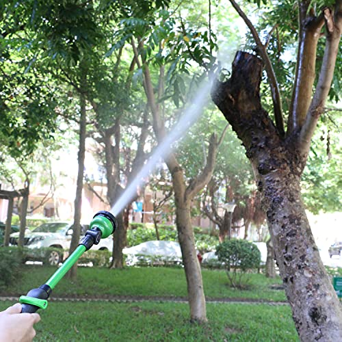 STYDDI Watering Wand for Garden Hose, Lightweight Metal Turret Wand, Green - color: Green