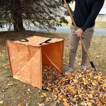 DURASACK 72-Gallon Leaf Collector Bag, Pack of 2, Terracotta - color: Terracotta