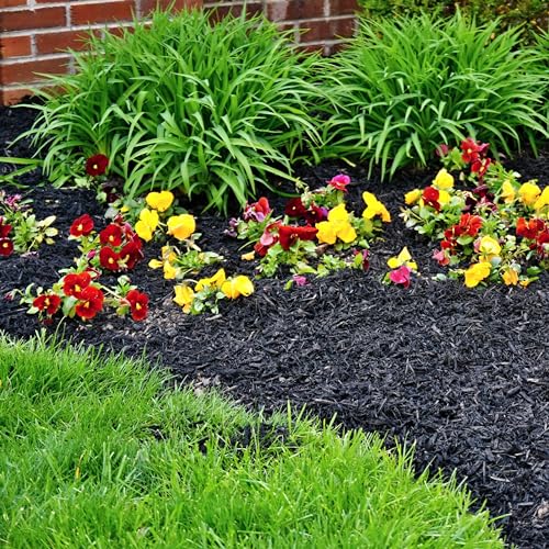 GARDENWISE Premium Black Wood Mulch for Landscaping, Gardens, Lawns, Potting Media, and Potted Plants (0.3 CF - 8 L - 9 QTS) - color: Black Wood Mulch, size: 0.3 CF - 8 L - 9 QTS