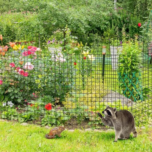 15 Pack Round Plant Protector from Animals, 12'' x 12'' Metal Plant Cages，45Pcs Metal Mesh to Keep Animals Out, Garden Protection Bunny Barricades, Wire Plant Protectors for Rabbits Chicken Duck - size: 15 Pack 12'' x 12''
