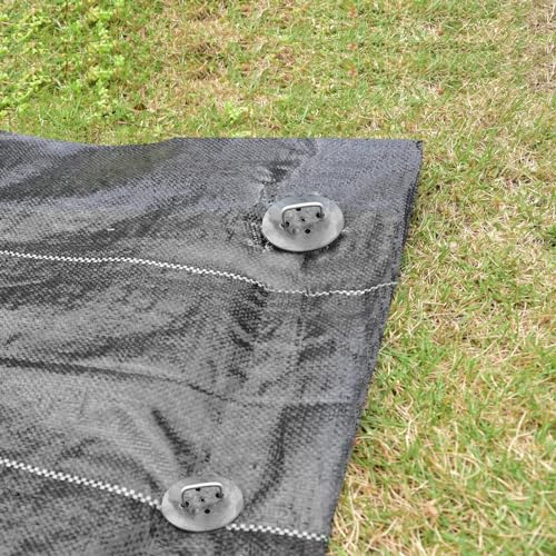 MySit 6 inch Weed Fabric Staples with Gaskets Pick Hook 100 Pack - size: 100pcs with pick hook