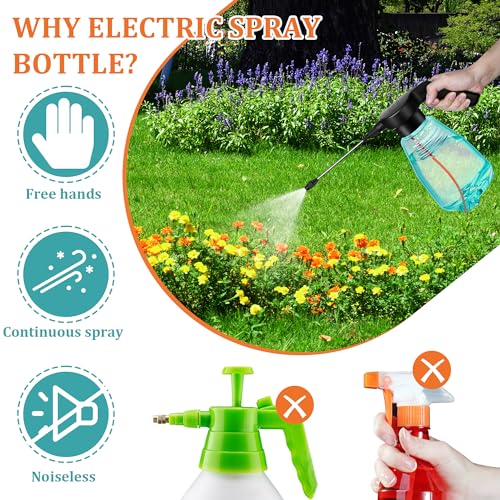 0.5 Gallon Electric Spray Bottle Plant Mister Green Style - style: Green Style