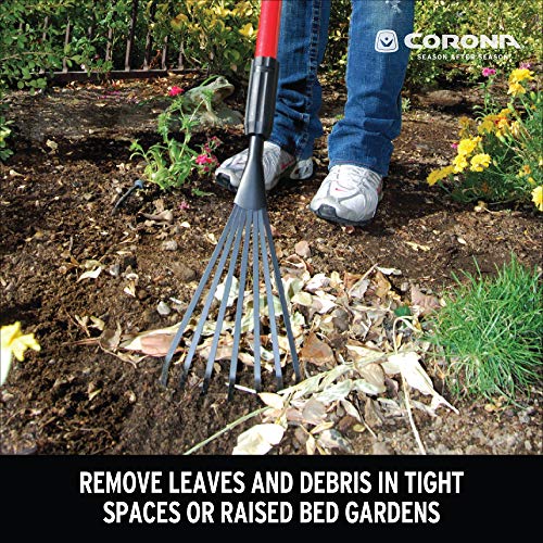 Corona GT 3050 Extendable Handle Rake, Extends reach to 34 inches, Red, 18"-36" - style: Rake