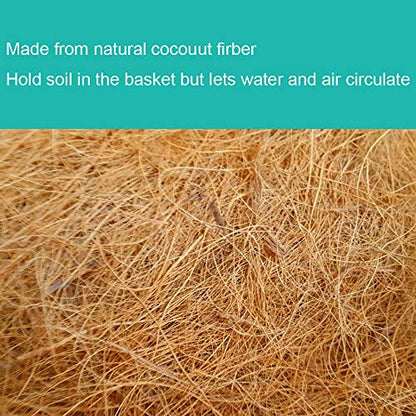 2PCS 22 Inch Coconut Liners for Planters Half Round Half Circle Coco Fiber Replacement Liners for Wall Hanging Baskets - size: 22 Inch