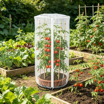 2PCS 39"X20" Garden Netting for Vertical Planters Strawberry Planter Cover