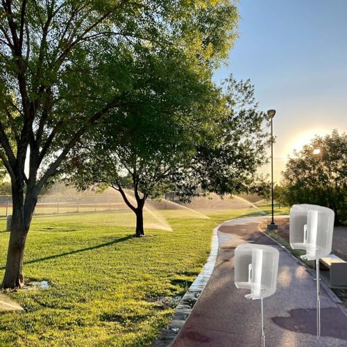 2pc Adjustable Sprinkler Shield, Splash Guard for Lawns, Underground Sprinkler Protector (Size A)