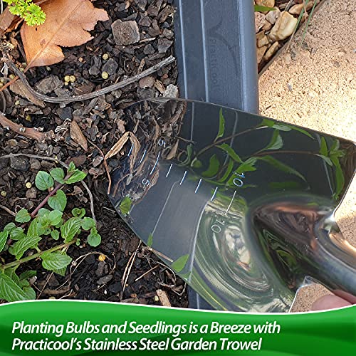 Garden Potting Mix Sieve - Stainless Steel Riddle - Soil sifting pan - with 4 Interchangeable Filter mesh Sizes - 3,6,9,12 mm and Bonus Spade