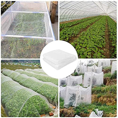 Fine Mesh Garden Netting for Protection, 8'x33' Vegetable Crop Covers Netting for Protect Fruits, Plants, Flowers, Greenhouse Cover Net, Patio Gazebo Screen Barrier - color: 8ft X33 Ft