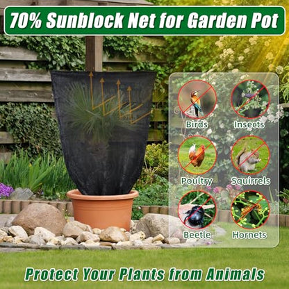 2 Pcs Garden Plant Shade Cover Shade for Plants Shade Cover for Plants - size: 3.94 x 2.62 Ft