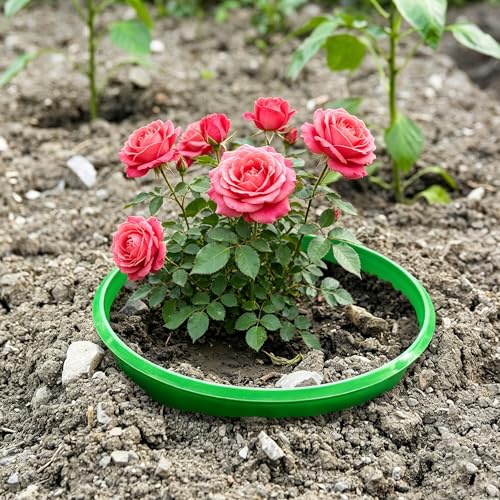 EBaokuup 6 Pcs 7 Inch Planting Grow Rings-Planting Protective Round Edging to Separate Rock and Pest-Planting Rings for Vegetables, Herbs and Flowers - color: 7 Inch