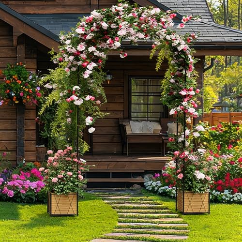 Heavy Duty Garden Arch Trellis for Climbing Plants Metal Garden Arbors