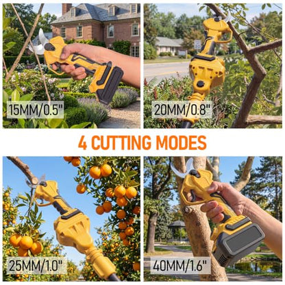 2-in-1 Cordless Pole Pruning Shears Compatible with Dewalt 20V MAX