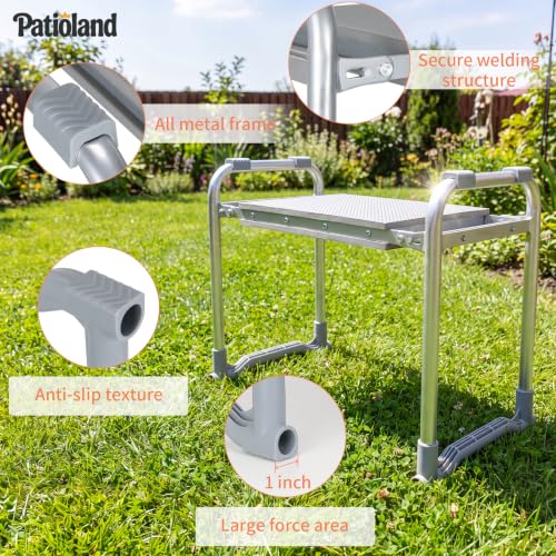 Garden Kneeler and Seat Heavy Duty, Kneeling Bench for Gardening - color: Gray-modle C
