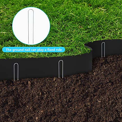 30 FT Grass Barrier Landscape Edging Coil, 5" Depth Terrace Board Edging - color: 30FT