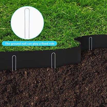 30 FT Grass Barrier Landscape Edging Coil, 5" Depth Terrace Board Edging - color: 30FT