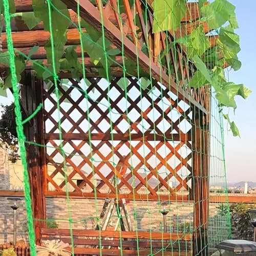 Plant Climbing Net Heavy-Duty Nylon Plant Climbing Net - Portable Flower Vine Climbing Frame for Garden, Vegetable & Flower Plants - Breathable Mesh Design Prevents Damage & Allows Growth