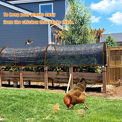 Shade Cloth - for Plants Greenhouse, 70% Sunblock Shade Sails for Outdoor Garden Pergola Patio Lawn, Sun Protection Neting Cover for Kennel Chicken Coop Easier to Hang Plant Cover - size: 3'x12'