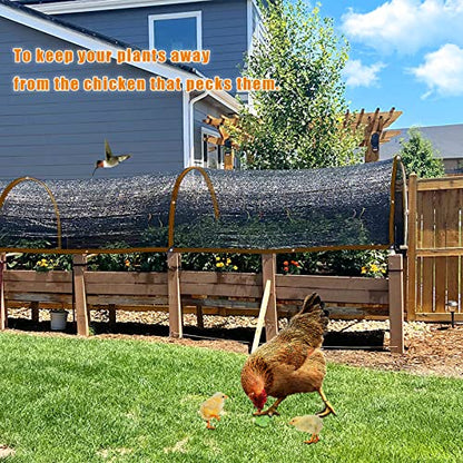 Shade Cloth - for Plants Greenhouse, 70% Sunblock Shade Sails for Outdoor Garden Pergola Patio Lawn, Sun Protection Neting Cover for Kennel Chicken Coop Easier to Hang Plant Cover - size: 3'x12'