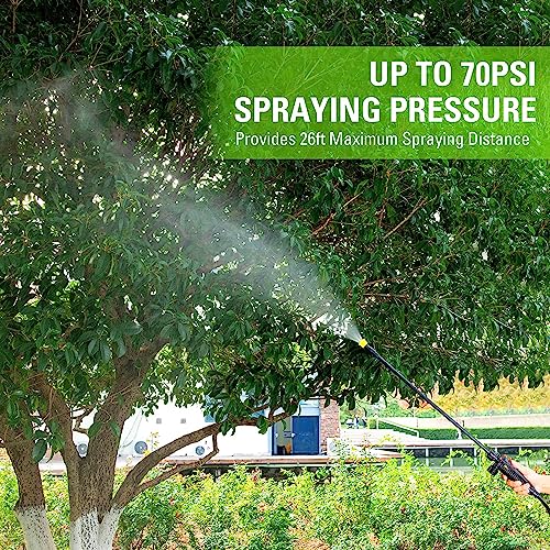 Greenworks 80V Backpack Sprayer 4 Gallon,Battery Powered Backpack Sprayer Kit for Weeding, Spraying, Pest Control, 2Ah Battery and Charger Included, Green, 80V Sprayer Kit (2.0Ah) - size: 80V W/ Battery & Charger