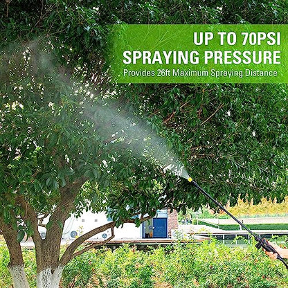 Greenworks 80V Backpack Sprayer 4 Gallon,Battery Powered Backpack Sprayer Kit for Weeding, Spraying, Pest Control, 2Ah Battery and Charger Included, Green, 80V Sprayer Kit (2.0Ah) - size: 80V W/ Battery & Charger