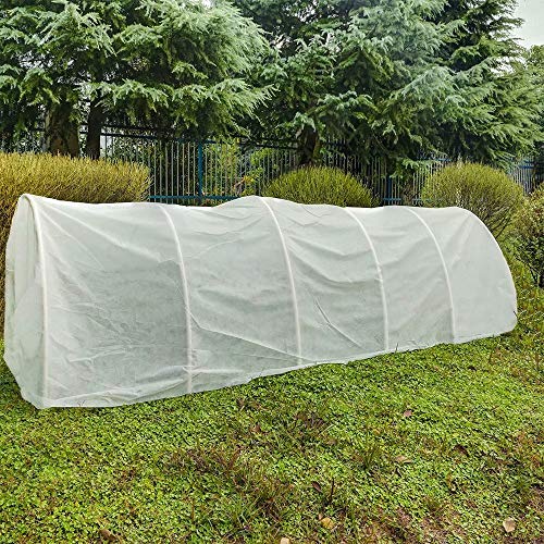 Agfabric Plant Covers Freeze Protection Floating Row Covers 7'x50' 0.55oz Plant Covers Row Covers for Vegetables,White - color: White, size: 0.55oz-7'*50'