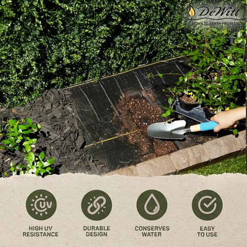 Dewitt Pro-5 Weed Barrier Fabric 5 oz, 4 x 250 Feet – Heavy-Duty - size: 1 Pack, style: 4' x 250'