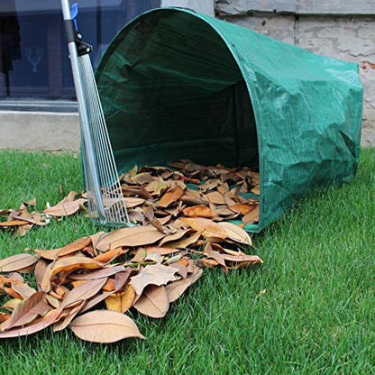 Gardzen 2 Pack 53 Gallon Dustpan Style Yard Waste Bags Reusable