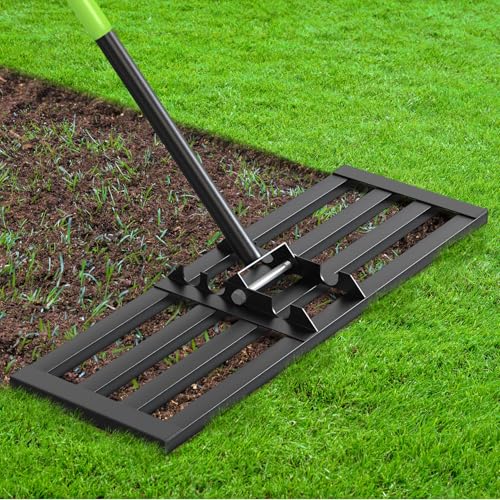 Seeutek Lawn Leveling Rake, 30" x 10" Heavy Duty Ground Leveler - size: 30"*10"