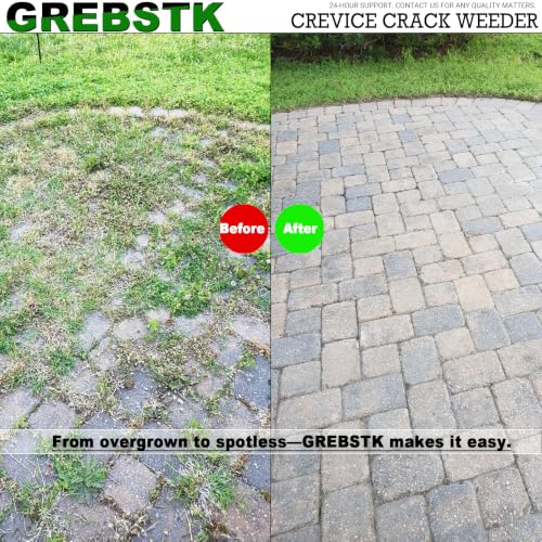 GREBSTK Crack Weeder Crevice Weeding Stainless Steel Sharp Tool, 36 in - size: 36in Crack Weeder