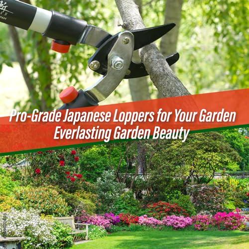SUIZAN Bypass Hand Loppers 25" - Japanese Branch Cutter Garden Tree Trimmer - size: Bypass Loppers 25" (640mm)