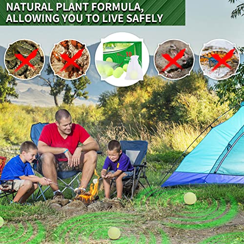 USKICH 10 Pack Snake Away Repellent, Snake Repellent Balls for repelling Snakes Rats and Other Pests, for Yard Lawn Garden Camping Fishing, Natural Plant Formula Pest Insect Control(Recipe Upgrade)… - color: Yellow-snake