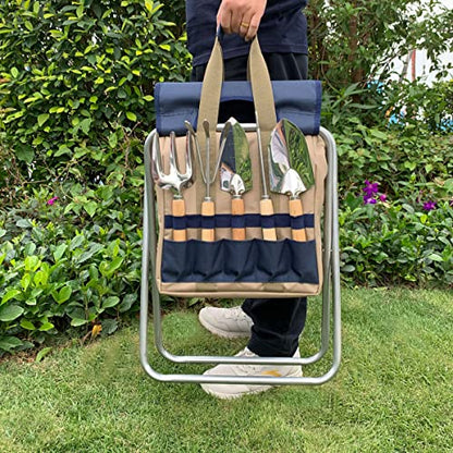 Gardening Tool Set,Garden Stool with Tools