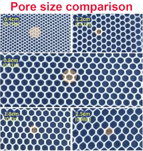 Plastic Chicken Wire Mesh Plastic Mesh Roll for Gardening Construction Barrier Netting Frame Crafts Plastic Mesh Fencing Poultry Fencing Garden Netting(Size:1.2cm mesh 1 * 20m,Color:Black) - size: 1.2cm mesh 1*20m