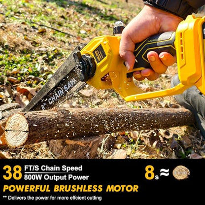 4-in-1 Cordless Pole Saw & Electric Pruning Shears for DeWalt 20V Battery