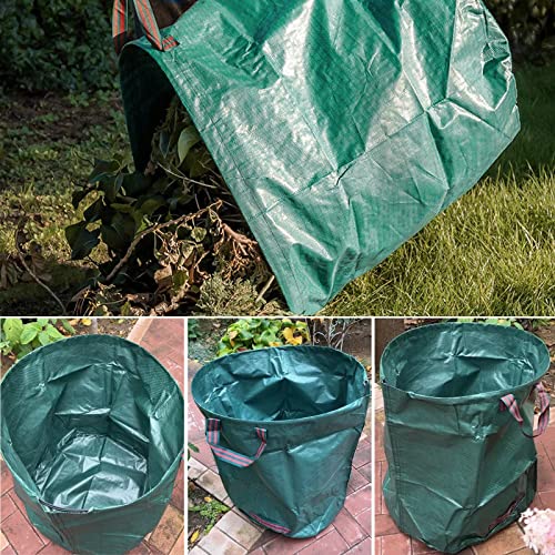 Leaf Bags, 2-Pack 132 Gallons Reusable Yard Waste Bags with 4 Handles