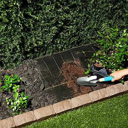 Dewitt 4-Pack Pro-5 Weed Barrier Fabric 5 oz, 5 x 250 Feet – Heavy-Duty Woven Landscape Ground Cover Mat for Raised Garden Bed, Greenhouse Gardening, Outdoor Landscaping, and Commercial Planting - size: 4 Pack, style: 5' x 250'
