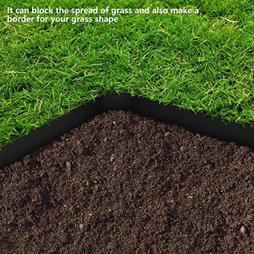 30 FT Grass Barrier Landscape Edging Coil, 5" Depth Terrace Board Edging - color: 30FT