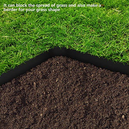 30 FT Grass Barrier Landscape Edging Coil, 5" Depth Terrace Board Edging - color: 30FT
