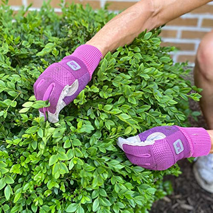 Wells Lamont Women's High Dexterity Breathable 3D Mesh Work and Gardening Gloves, Pink (7764) - size: Medium