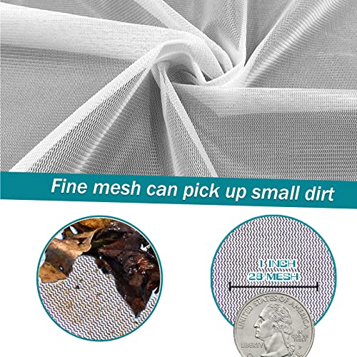 POOLWHALE Professional Pool Skimmer Net, Heavy Duty Swimming Leaf Rake Cleaning Tool with Deep Fine Nylon Mesh Net Bag - Fast Cleaning,Easy Scoop Edge,Debris Pickup Removal (No Pole) (Pack of 2) - size: Pool Rake (Pack of 2)
