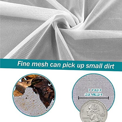 POOLWHALE Professional Pool Skimmer Net, Heavy Duty Swimming Leaf Rake Cleaning Tool with Deep Fine Nylon Mesh Net Bag - Fast Cleaning,Easy Scoop Edge,Debris Pickup Removal (No Pole) (Pack of 2) - size: Pool Rake (Pack of 2)