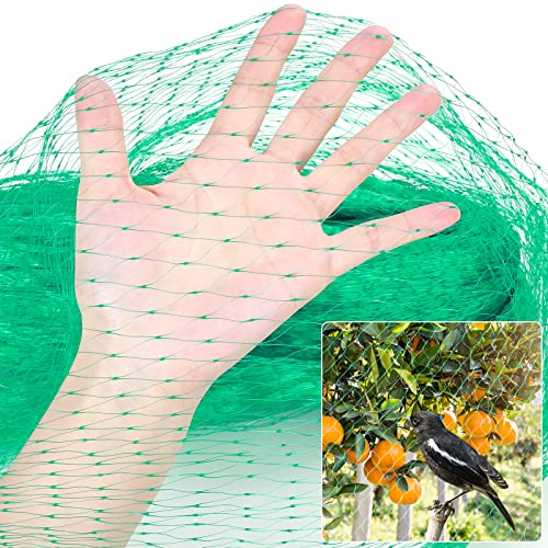 Kikhope Bird Netting, 16.5x33 ft Garden Mesh Net for Plants and Vegetables - size: 16.5x33 ft