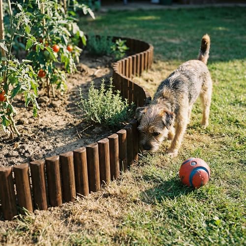 WORTH Wooden Edging for Landscaping, Flexible Garden Lawn Border 8" x 42" - color: 1-Pack 7.9"x42"