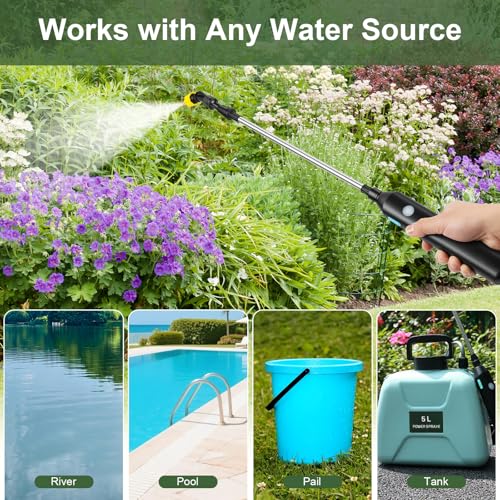 DZ Duozhan Battery Powered Sprayer Wand, Electric Garden Sprayer 32.8ft - size: 32.8feet
