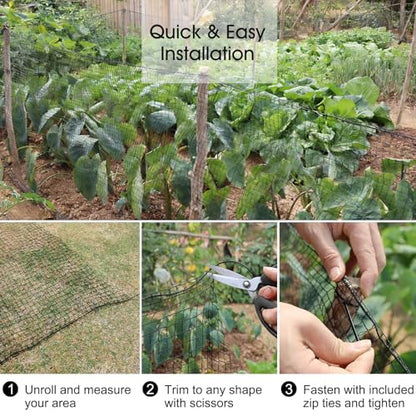 RIFNY Deer Fence, Temporary Fence for Garden Outdoor Yard, 4 x 50 FT - size: 4 x 50 FT